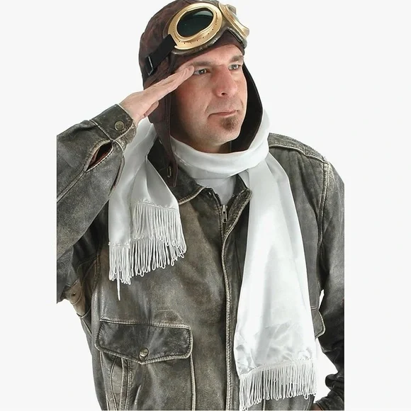 Vintage Aviator Cap with Goggles - Brown - Picture 2 of 8